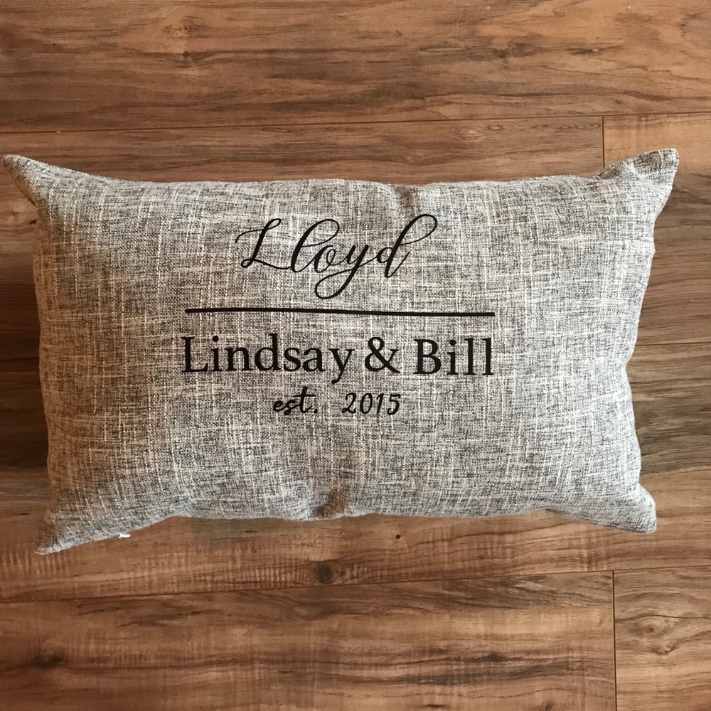 Custom Pillow Wedding gift anniversary personalize